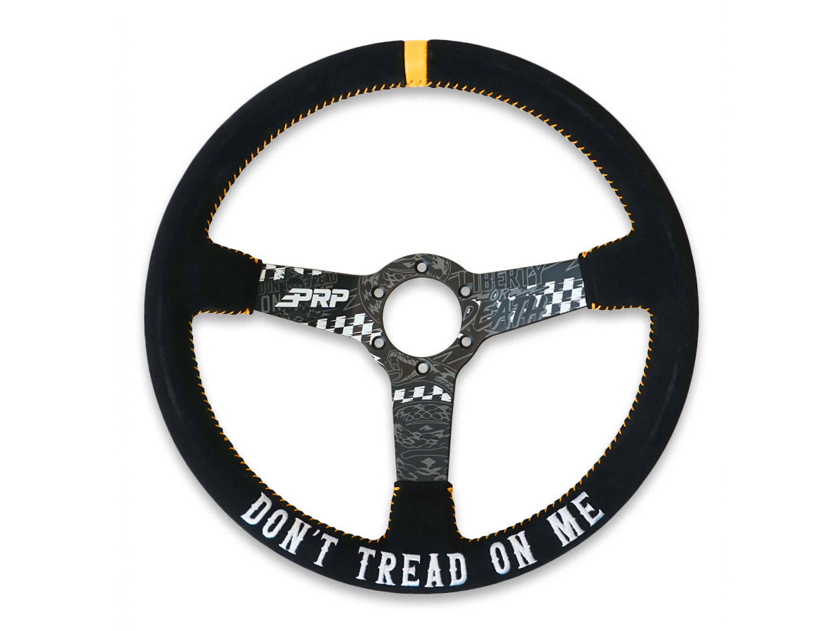 PRP Don’t Tread on Me Deep Dish Suede Steering Wheel